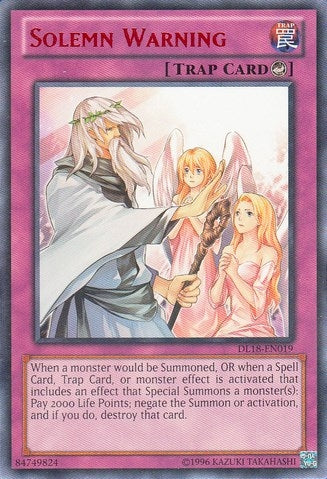 Solemn Warning (Red) (18019) - YuGiOh Single