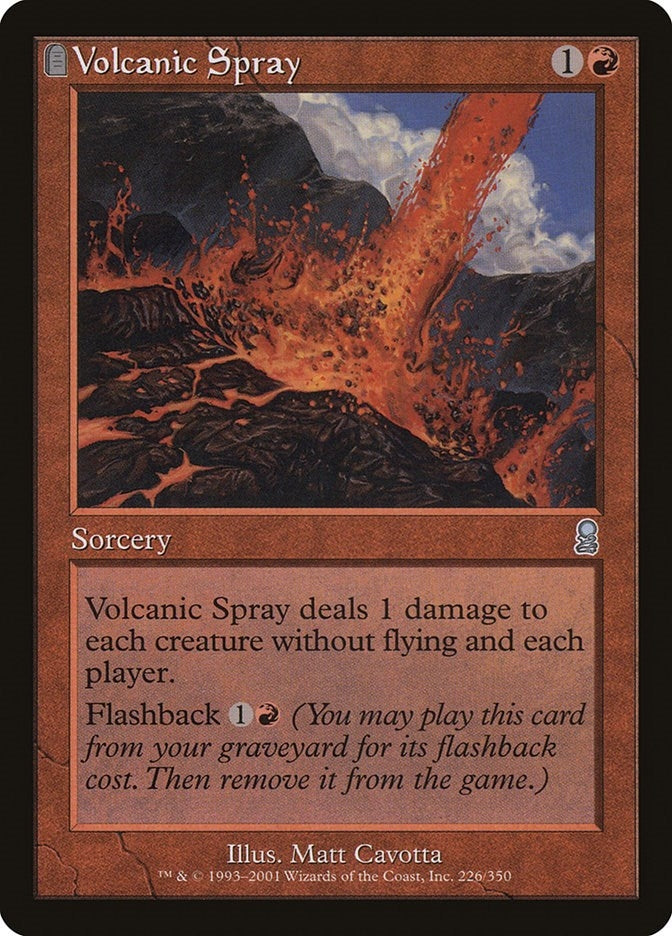 Volcanic Spray (226) [ODY] - MTG Single