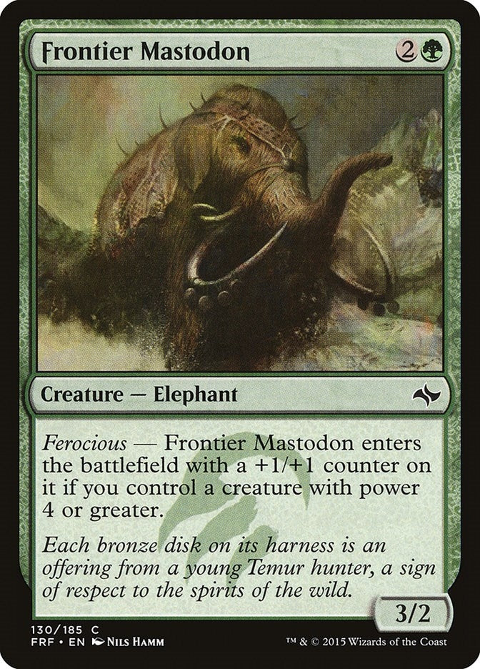 Frontier Mastodon (130) [FRF] - MTG Single