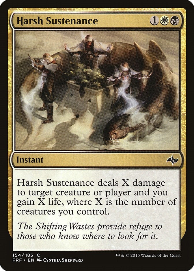 Harsh Sustenance (154) [FRF] - MTG Single