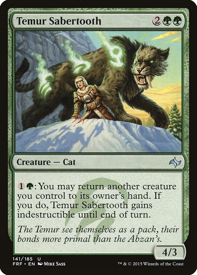 Temur Sabertooth (141) [FRF] - MTG Single