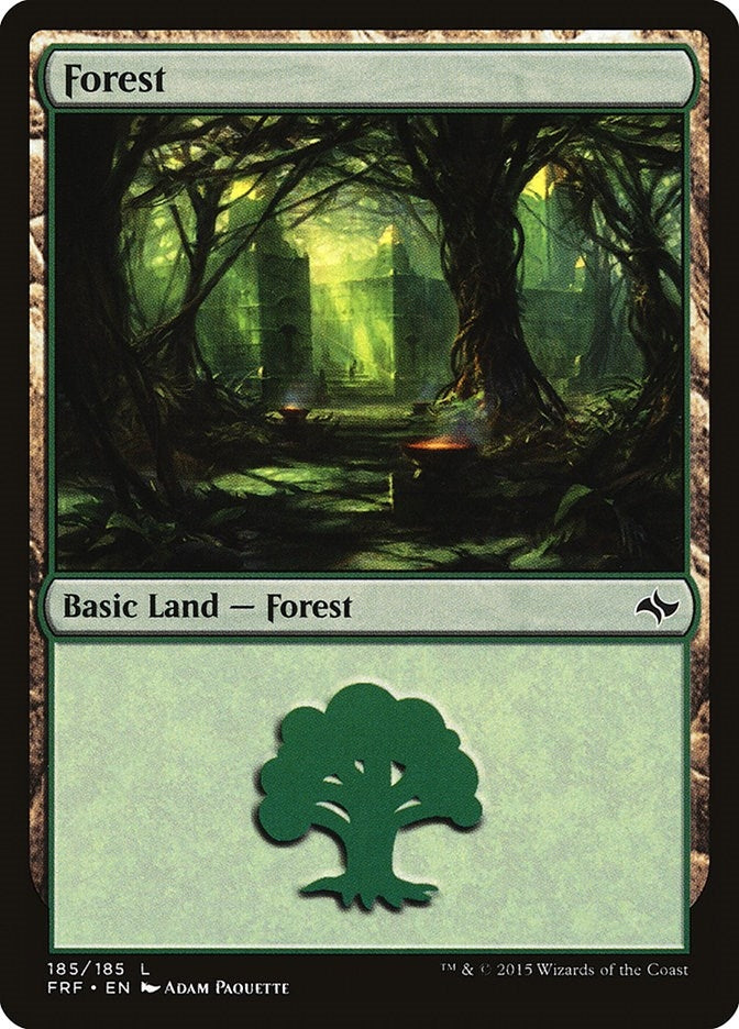Forest (185) (185) [FRF] - MTG Single