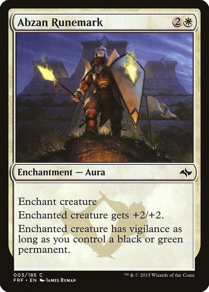 Abzan Runemark (3) [FRF] - MTG Single