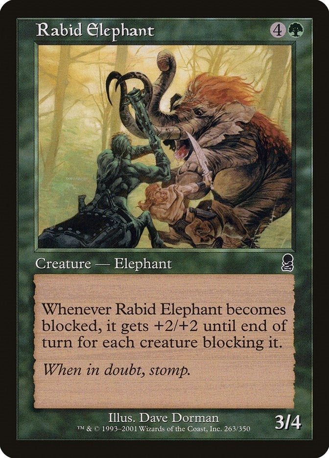 Rabid Elephant (263) [ODY] - MTG Single