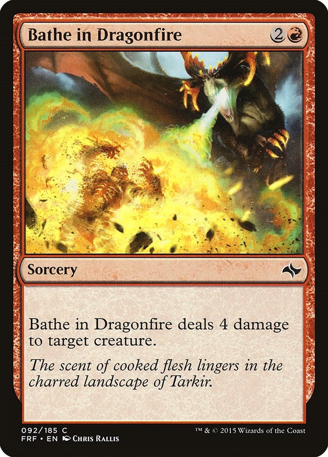 Bathe in Dragonfire (92) [FRF] - MTG Single