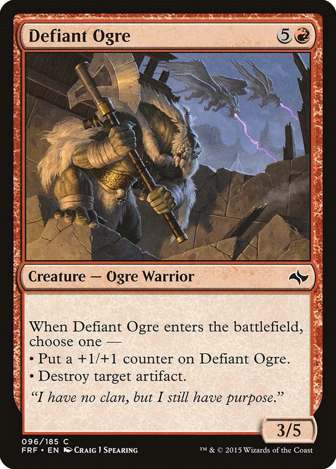 Defiant Ogre (96) [FRF] - MTG Single