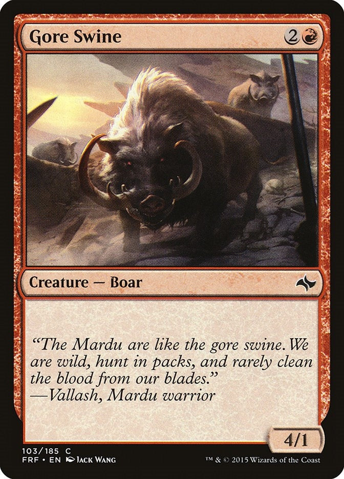 Gore Swine (103) [FRF] - MTG Single