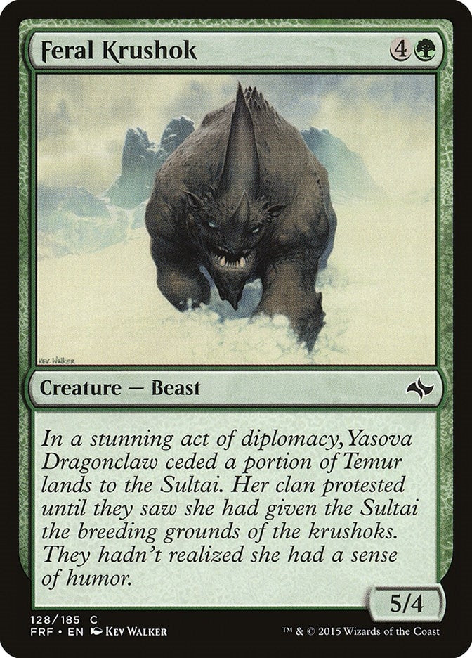 Feral Krushok (128) [FRF] - MTG Single