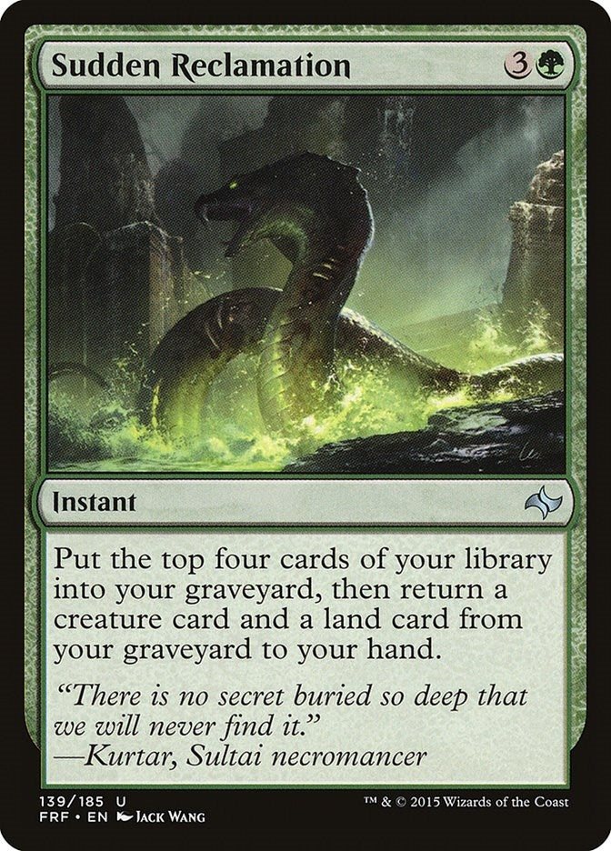Sudden Reclamation (139) [FRF] - MTG Single