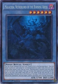 Malacoda Netherlord of the Burning Abyss (Ghost Rare) (85) (SECE) - YuGiOh Single