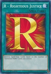 R - Righteous Justice (30) (SDHS) - YuGiOh Single