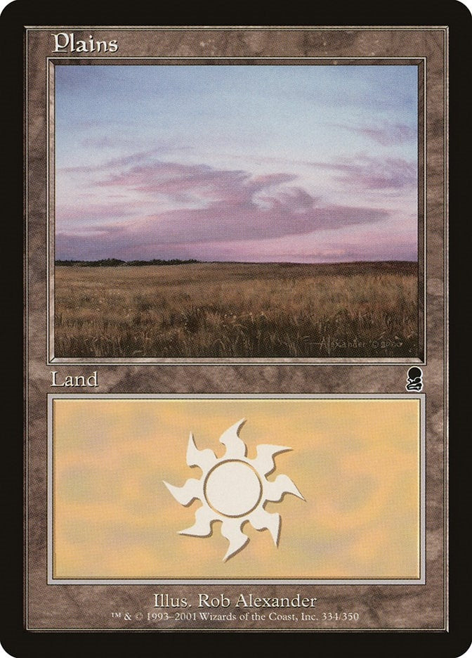 Plains (334) (334) [ODY] - MTG Single