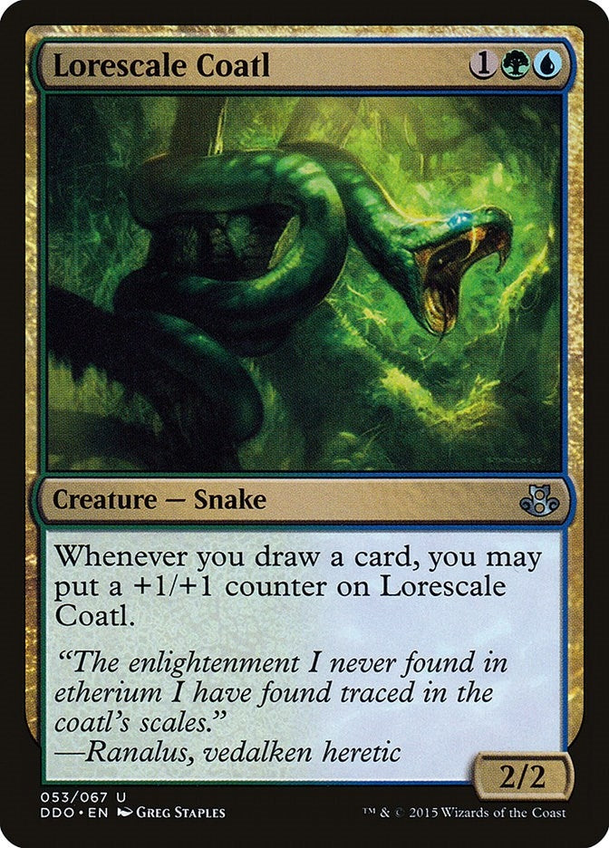 Lorescale Coatl (53) [DDO] - MTG Single