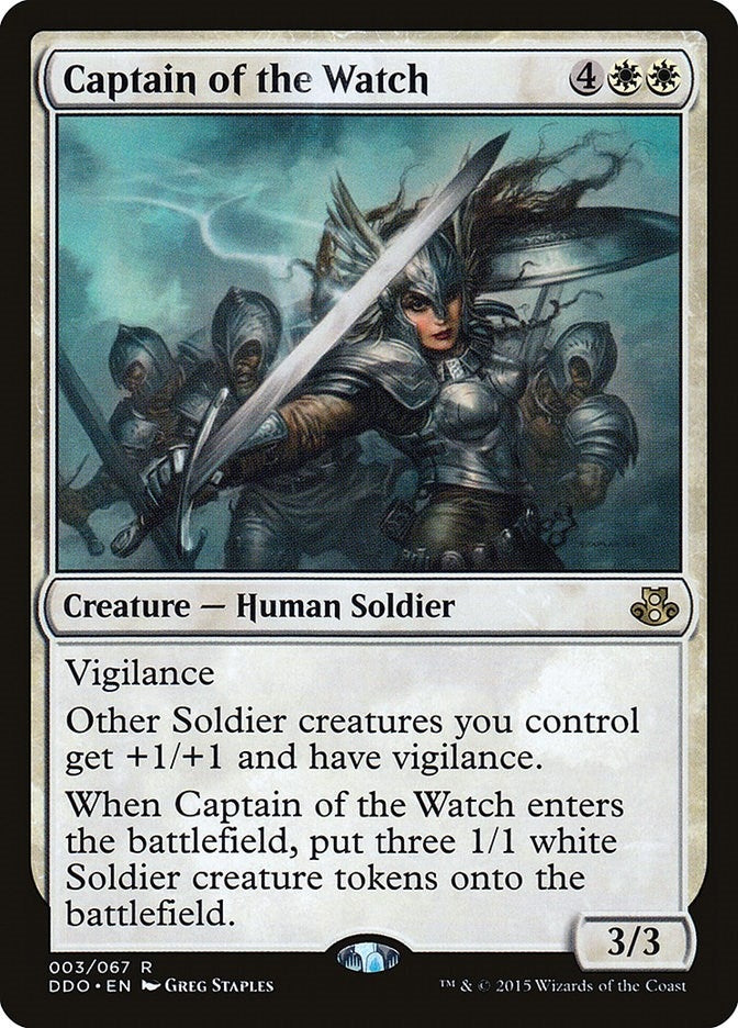 Captain of the Watch (3) [DDO] - MTG Single
