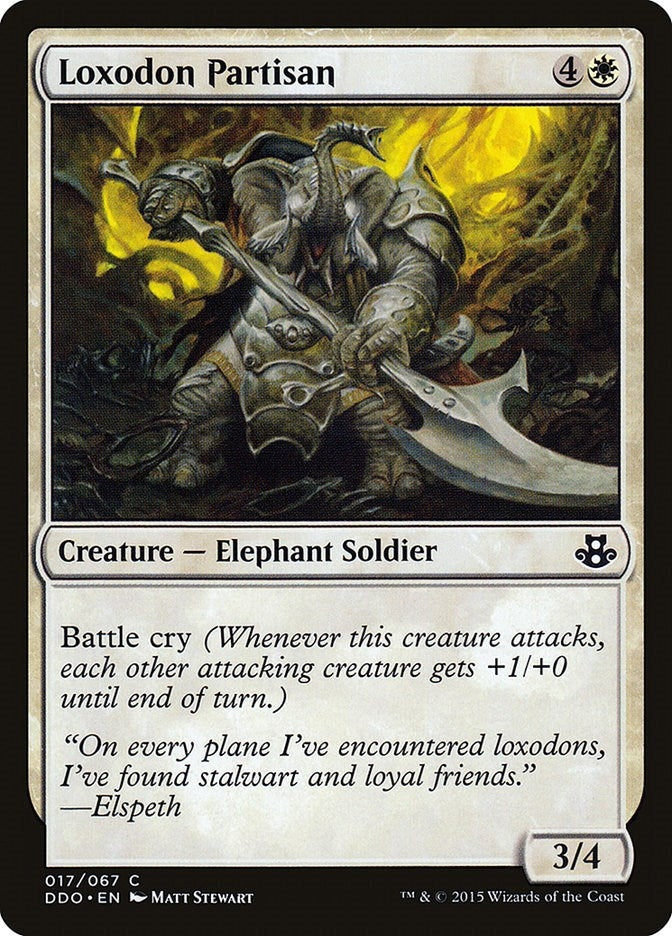 Loxodon Partisan (17) [DDO] - MTG Single