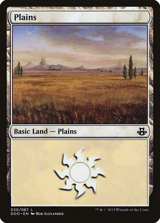 Plains (030) (30) [DDO] - MTG Single