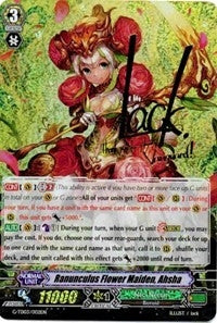 Ranunculus Flower Maiden Ahsha (Signed Foil) (3002) [G-TD03] - Cardfight Vanguard Single