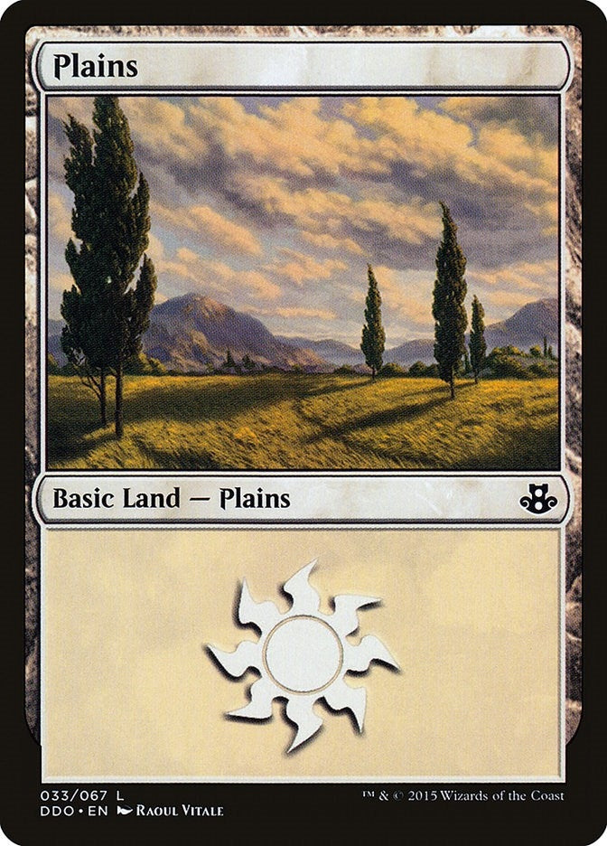 Plains (033) (33) [DDO] - MTG Single