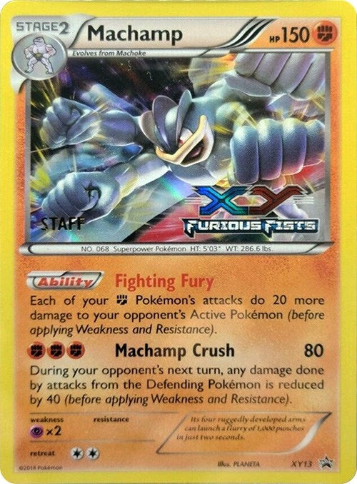 Image for Machamp - XY13 (Prerelease) [Staff] (XY13) (XY Promos) - Pokemon