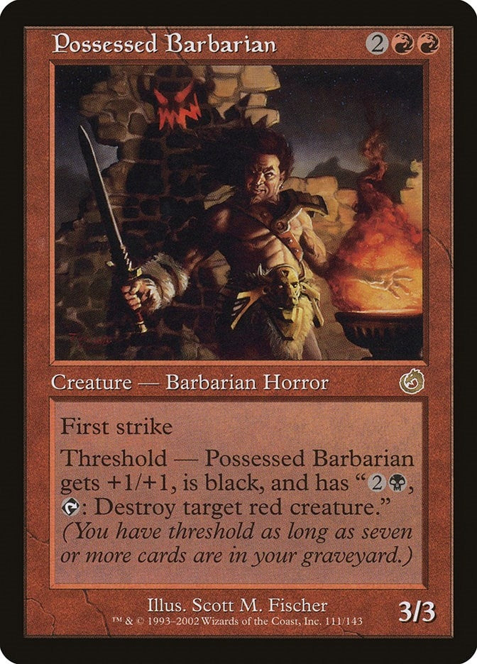 Possessed Barbarian (111) [TOR] - MTG Single