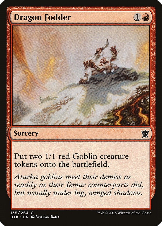 Dragon Fodder (135) [DTK] - MTG Single