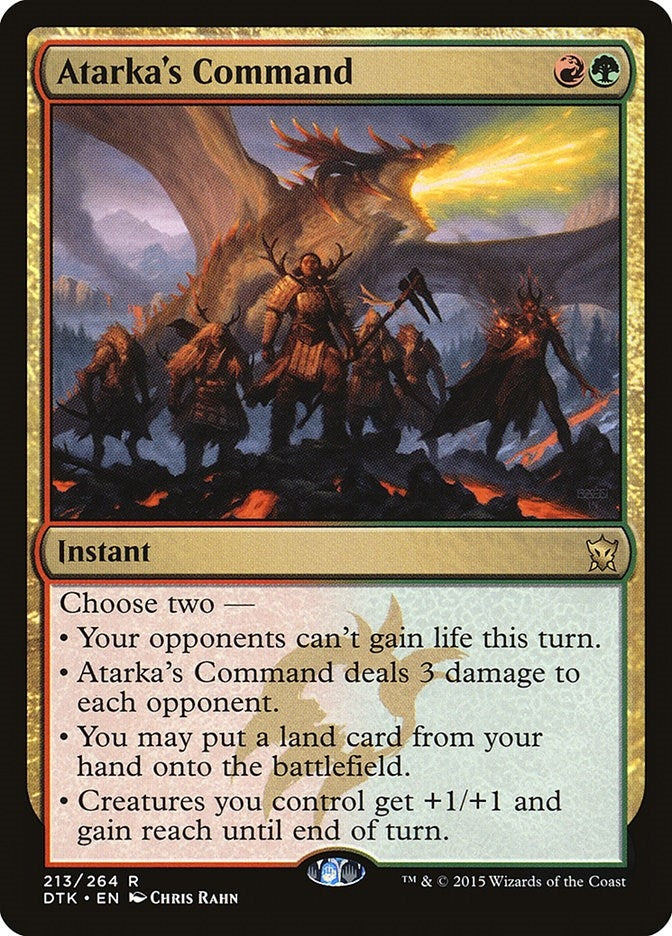 Atarka’s Command (213) [DTK] - MTG Single