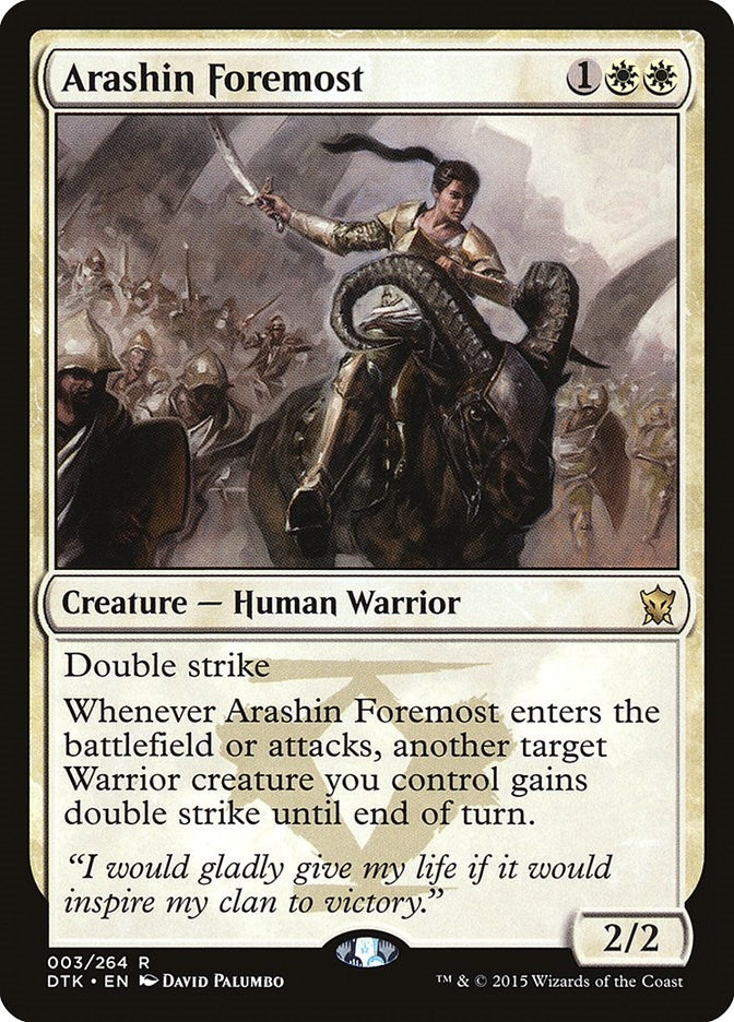 Arashin Foremost (3) [DTK] - MTG Single