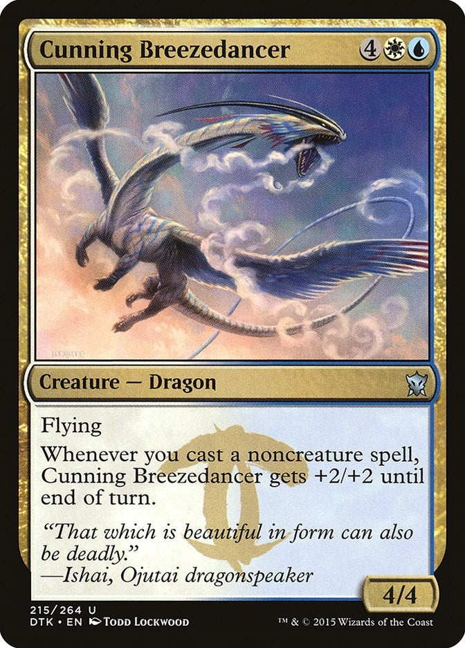 Cunning Breezedancer (215) [DTK] - MTG Single