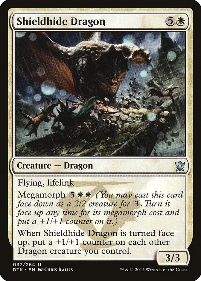 Shieldhide Dragon (37) [DTK] - MTG Single