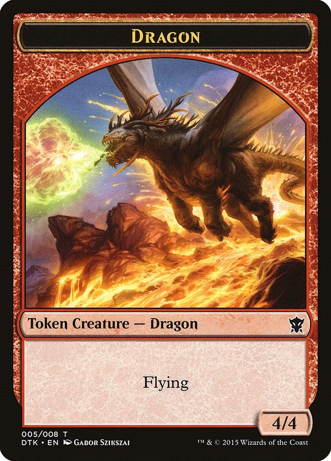 Dragon Token (0) [DTK] - MTG Single