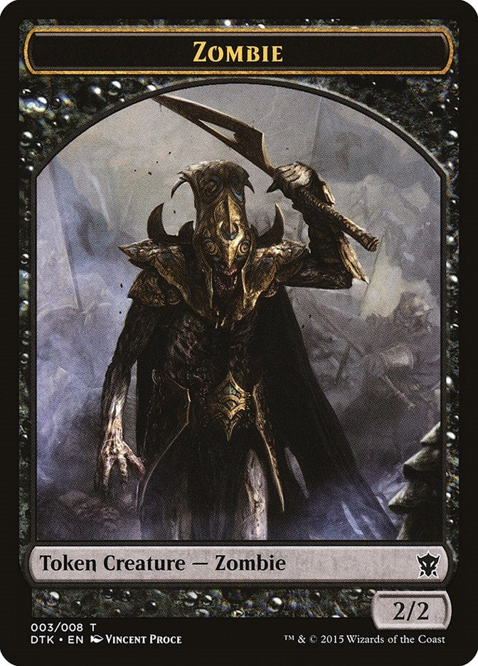 Zombie Token (0) [DTK] - MTG Single