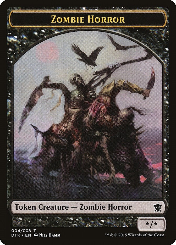 Zombie Horror Token (0) [DTK] - MTG Single