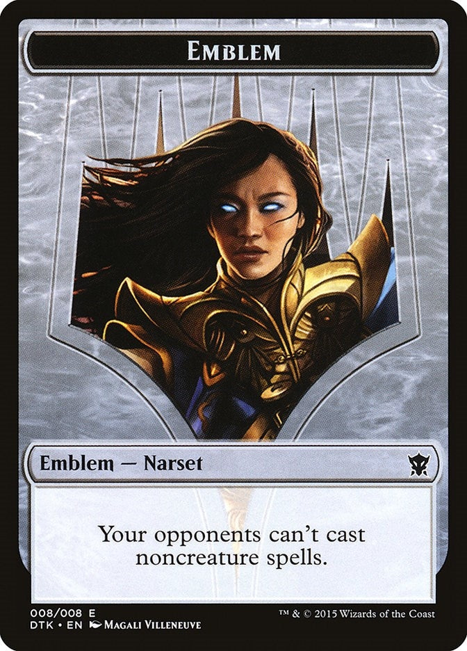 Emblem - Narset Transcendent (0) [DTK] - MTG Single