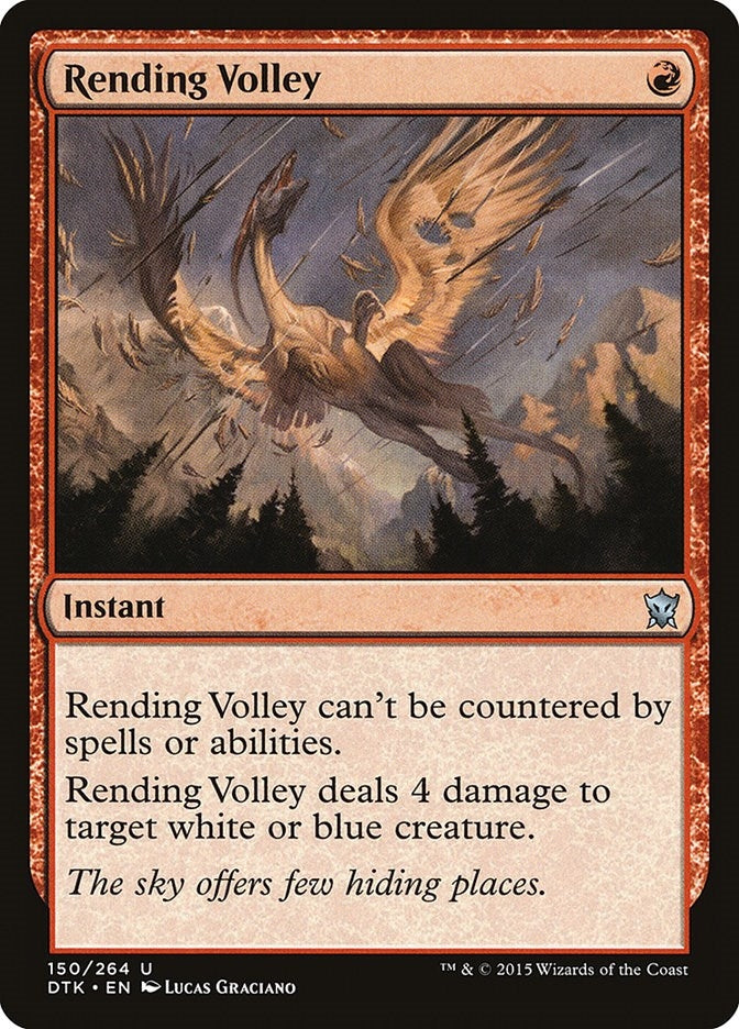 Rending Volley (150) [DTK] - MTG Single