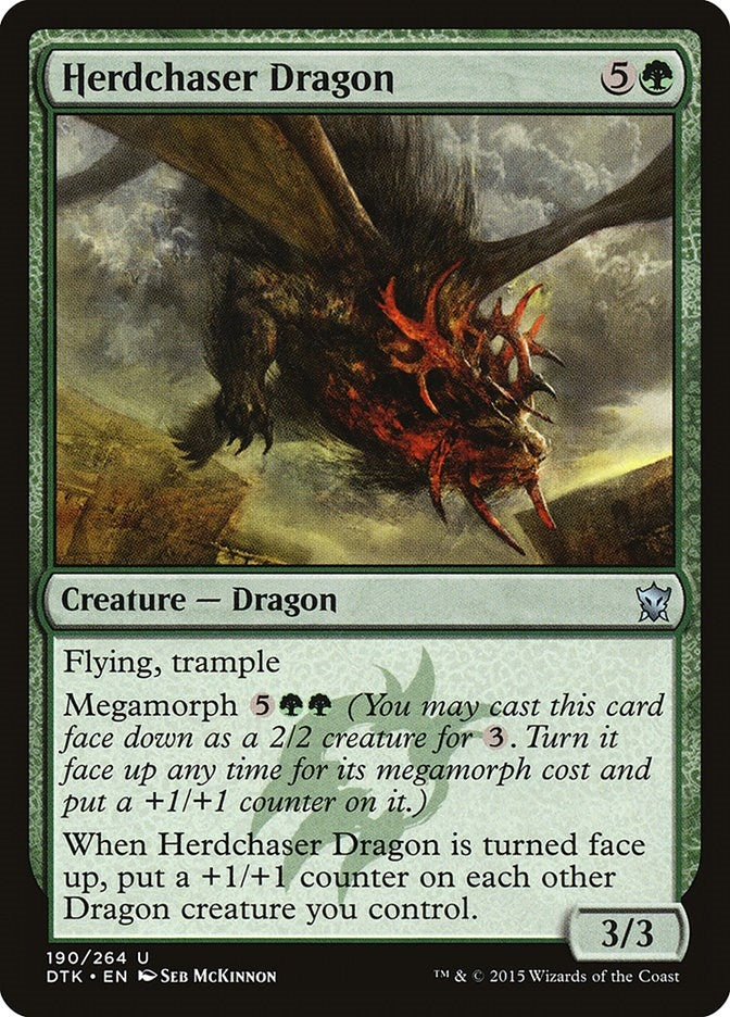 Herdchaser Dragon (190) [DTK] - MTG Single
