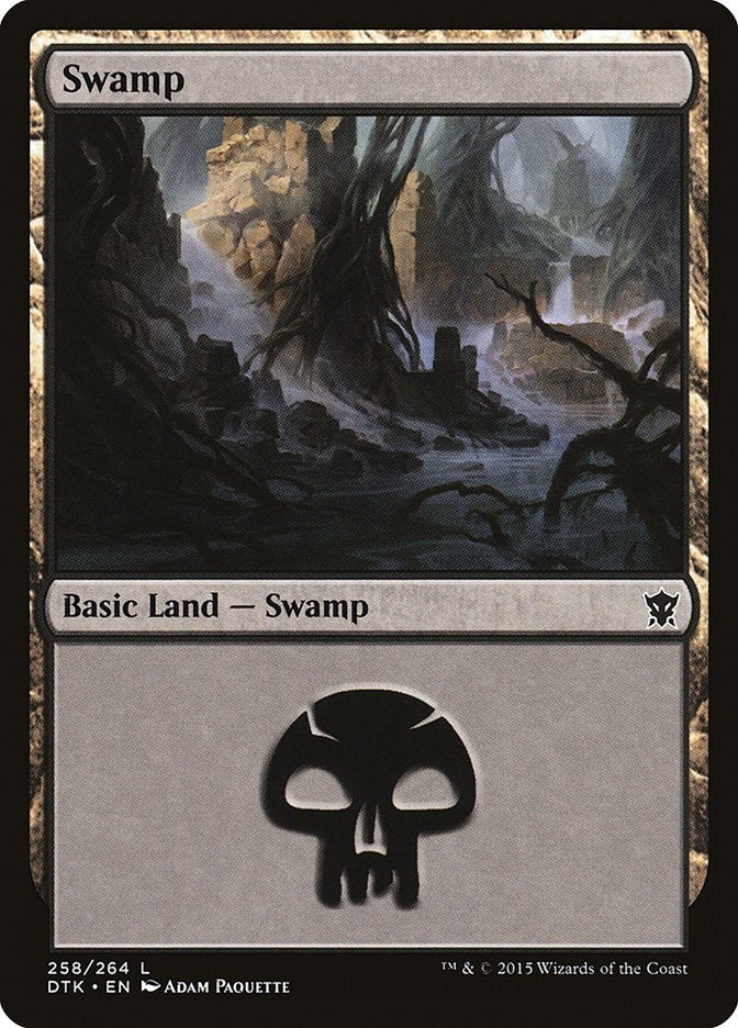 Swamp (258) (258) [DTK] - MTG Single