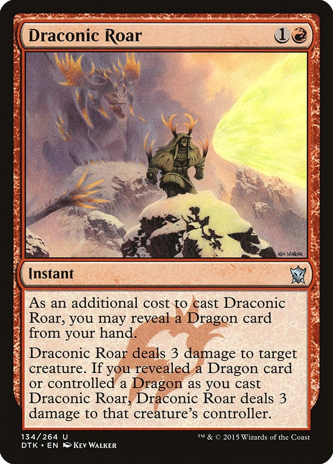 Draconic Roar (134) [DTK] - MTG Single