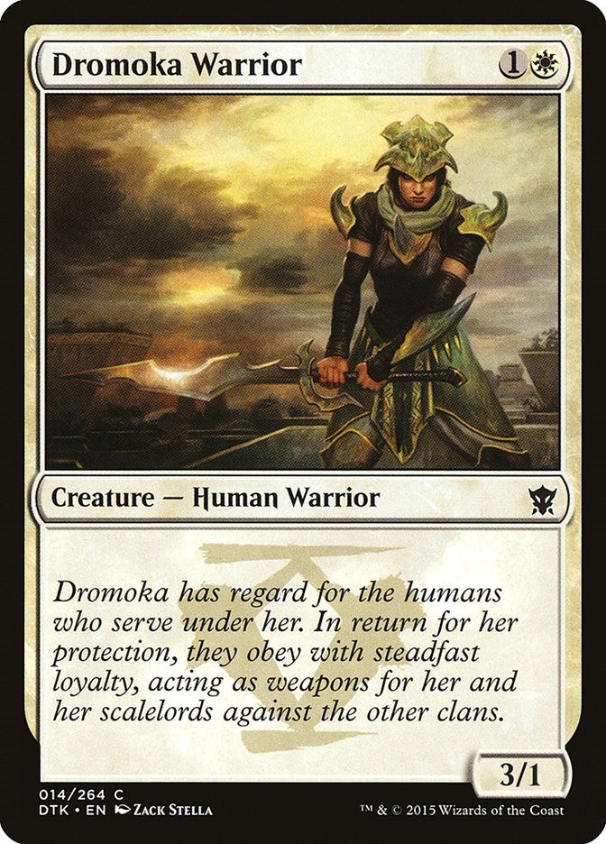 Dromoka Warrior (14) [DTK] - MTG Single