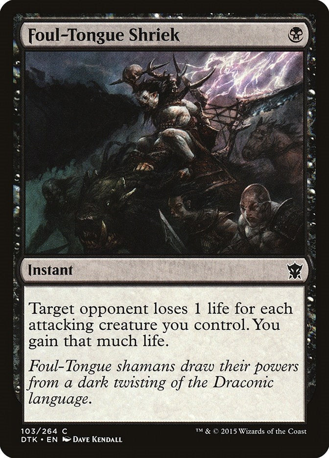 Foul-Tongue Shriek (103) [DTK] - MTG Single