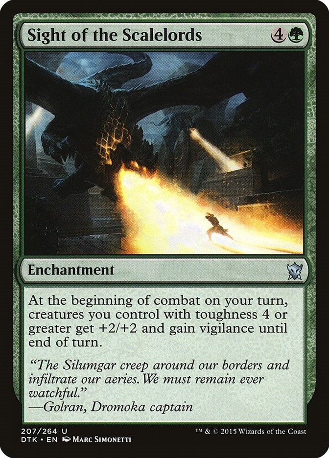 Sight of the Scalelords (207) [DTK] - MTG Single