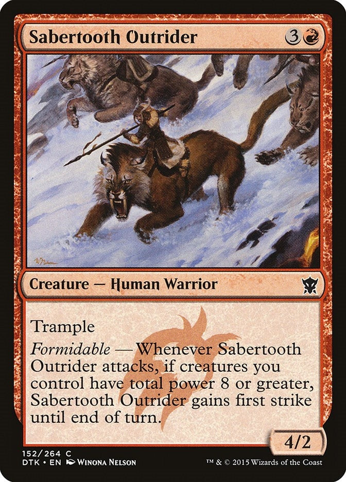 Sabertooth Outrider (152) [DTK] - MTG Single