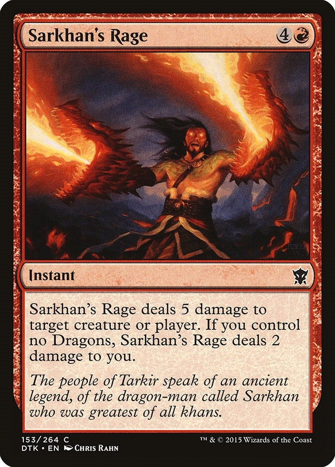 Sarkhan’s Rage (153) [DTK] - MTG Single