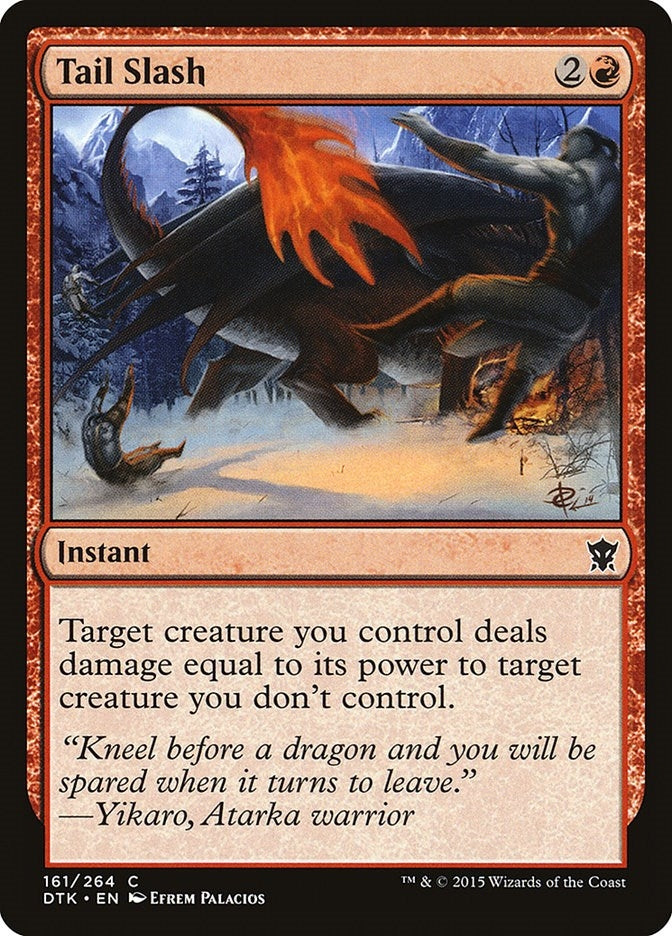 Tail Slash (161) [DTK] - MTG Single