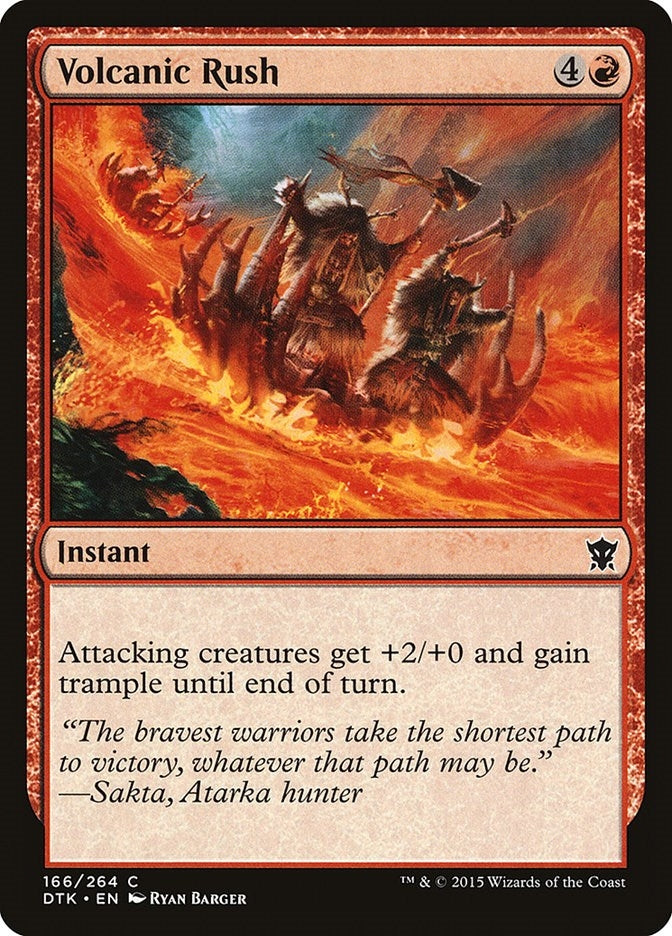 Volcanic Rush (166) [DTK] - MTG Single