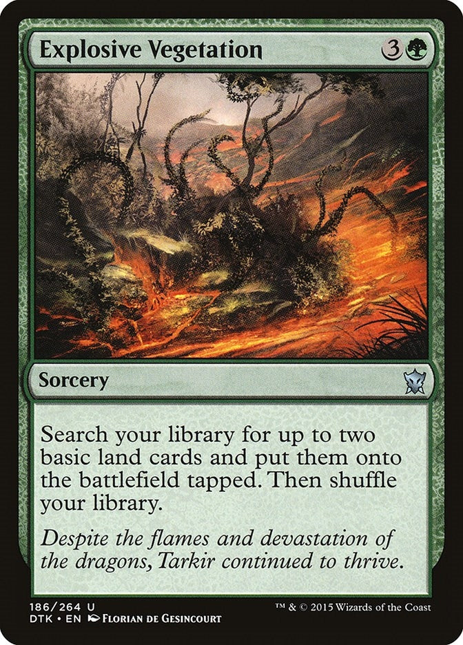 Explosive Vegetation (186) [DTK] - MTG Single