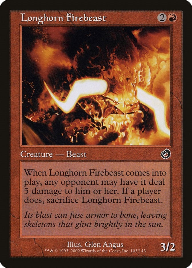 Longhorn Firebeast (103) [TOR] - MTG Single