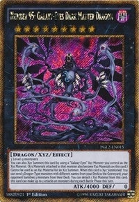 Number 95: Galaxy-Eyes Dark Matter Dragon (2015) (PGL2) - YuGiOh Single