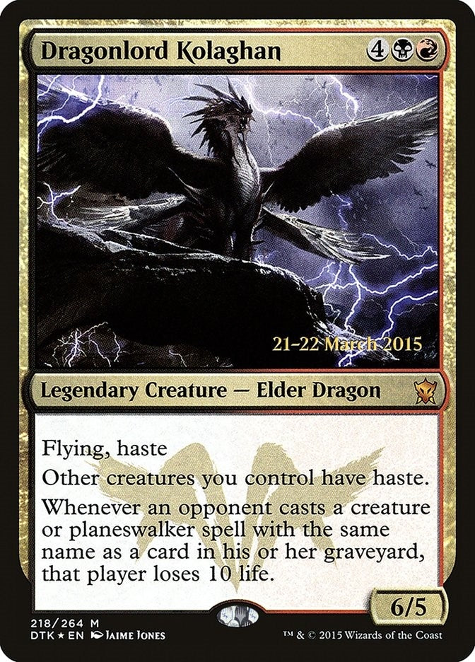 Dragonlord Kolaghan (218) [PRE] - MTG Single