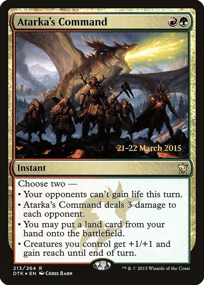Atarka’s Command (213) [PRE] - MTG Single