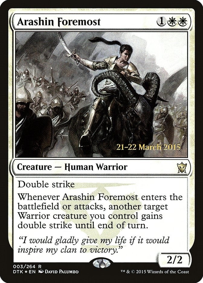 Arashin Foremost (3) [PRE] - MTG Single
